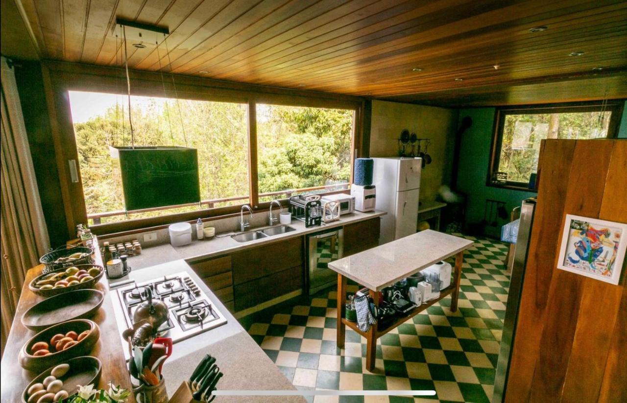 Casa De Vidro Com Vista Mantiqueira - Com Cafe E Staff Villa Campos do Jordão Kültér fotó