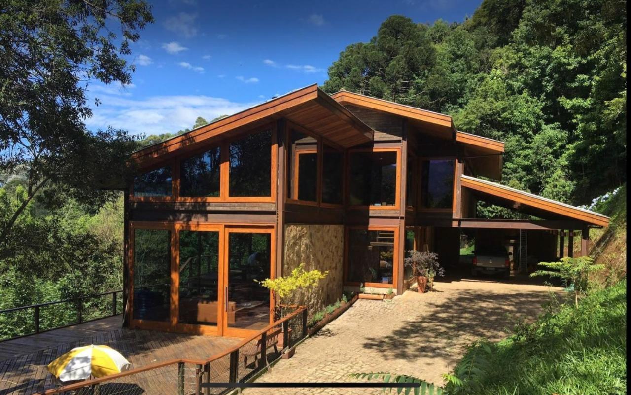 Casa De Vidro Com Vista Mantiqueira - Com Cafe E Staff Villa Campos do Jordão Kültér fotó
